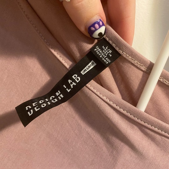 BELL SLEEVE NECK CUTOUT MAUVE SUEDE BLOUSE - Picture 8 of 8